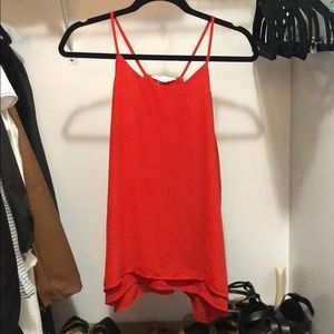 Red racerback dressy tank size large